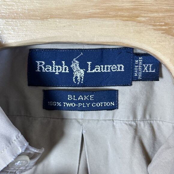 Polo Ralph Lauren‎ Blake Button Down Shirt XL Beige - Picture 2 of 15